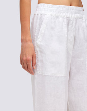 PANTALON LONG EN LIN