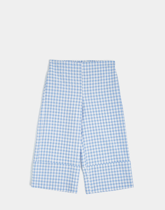 PANTALONI LUNGHI IN COTONE VICHY