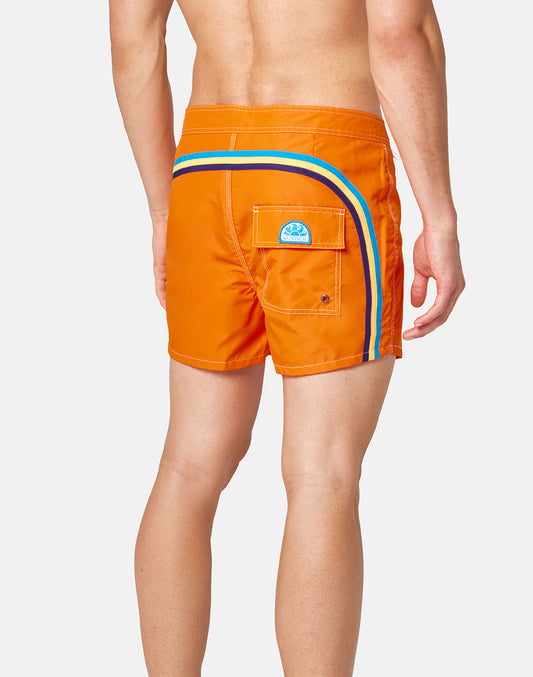 ICONIC TAFFETA SHORT SWIM SHORTS WITH A FIXED WAISTBAND