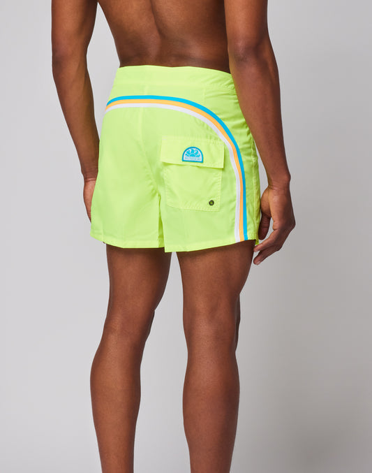 LIGHT POLY SHORT SWIMSUIT WITH FIXED WAIST