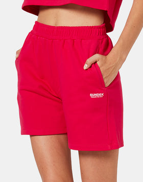 PANTALONES CORTOS DE FELPA DE ALGODÓN, IDEALES PARA LLEVAR SOBRE EL BAÑADOR O PARA EL TIEMPO LIBRE.
