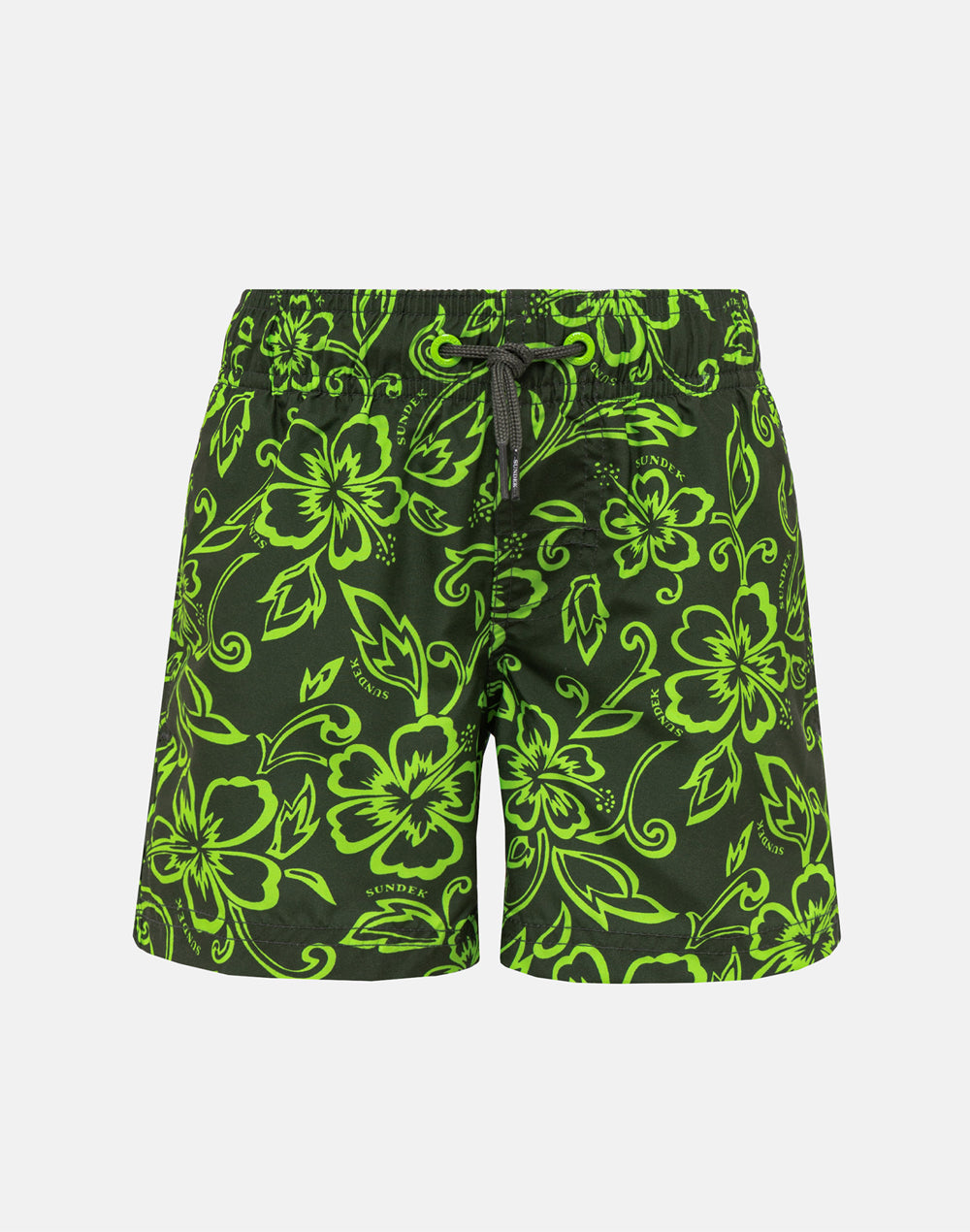 PRINTED ELASTIC WAIST SWIMSHORTS