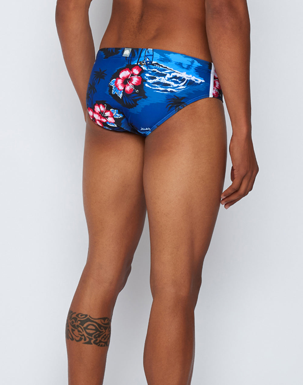 SWIM BRIEFS WITH FLORAL PRINT