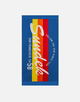 SUIVEZ LE SOLEIL SERVIETTE DE PLAGE JACQUARD