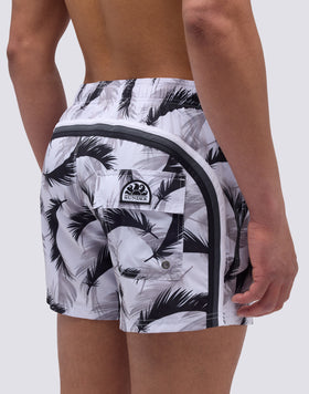BAÑADOR CORTO DE CINTURA ELÁSTICA CON ESTAMPADO DARFEATHER