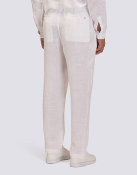 PANTALÓN DE LINO SEMIELÁSTICO