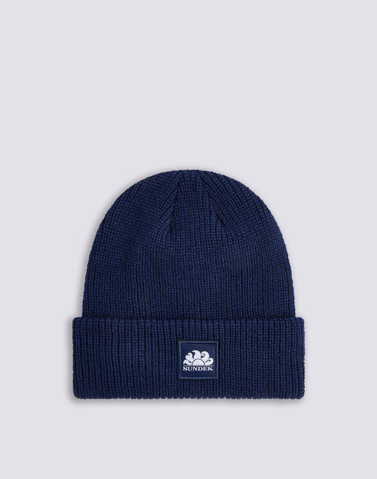 RIB KNITTED BEANIE