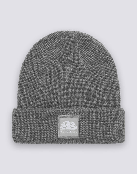 RIB KNITTED BEANIE