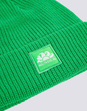 RIB KNITTED BEANIE