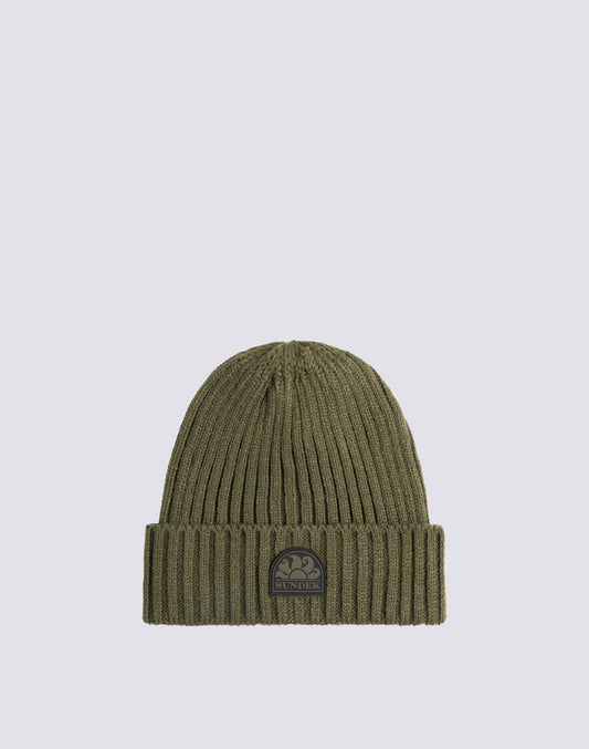 RIB KNITTED BEANIE