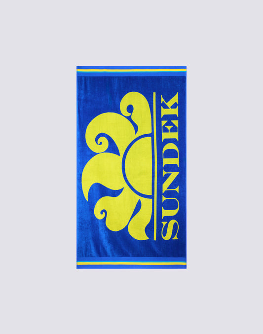 NEW CLASSIC - JACQUARD BEACH TOWEL WITH LOGO