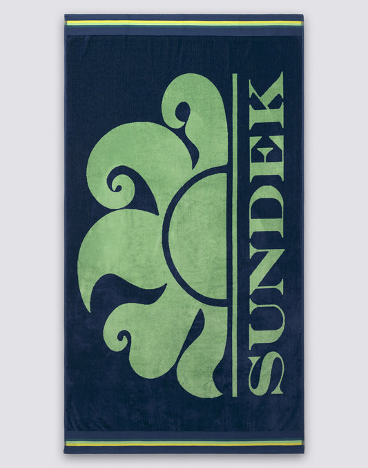 NEW CLASSIC - SERVIETTE DE PLAGE JACQUARD AVEC LOGO