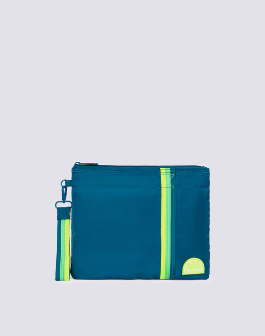 LUDWIG - BOLSO DE MANO CON DETALLES ARCOIRIS