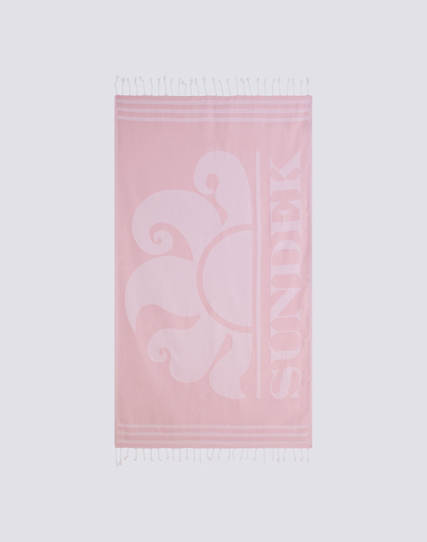 SERVIETTE DE PLAGE FOUTA JACQUARD AVEC LOGO