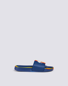 BAND SLIPPERS WITH LOGO AND RAINBOW DETAIL