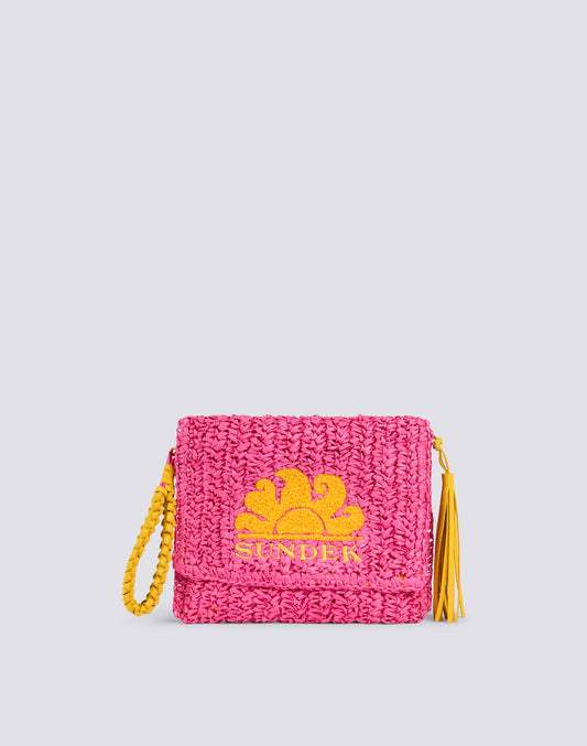 GABI - POCHETTE IN PAPER STRAW