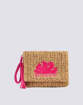 GABI - PAPER STRAW CLUTCH BAG