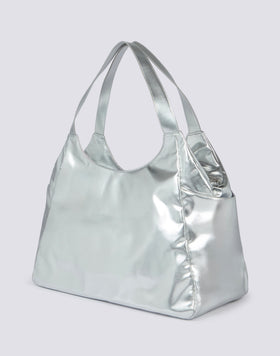 LAMINATED SHOPPING BAG WITH LOGO