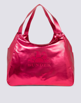 LAMINATED SHOPPING BAG WITH LOGO
