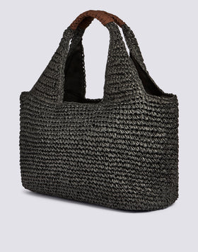 MAXI BAG IN WOVEN PAPER STRAW