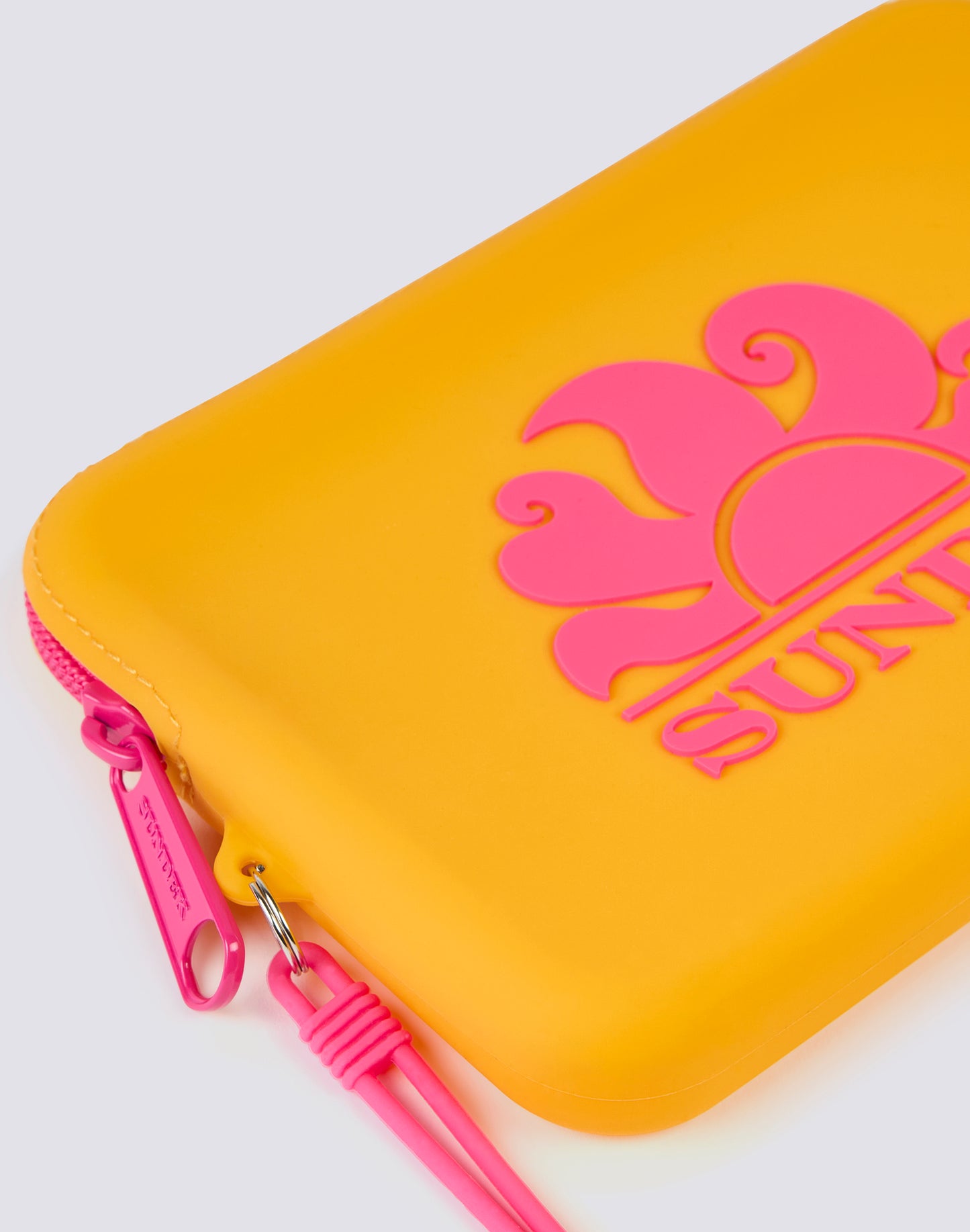 MINI RUBBER CLUTCH BAG WITH LOGO