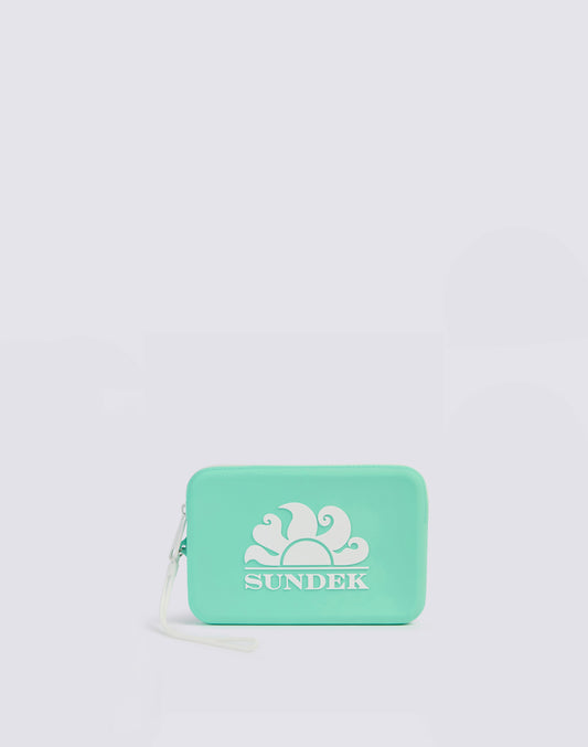 MINI RUBBER CLUTCH BAG WITH LOGO