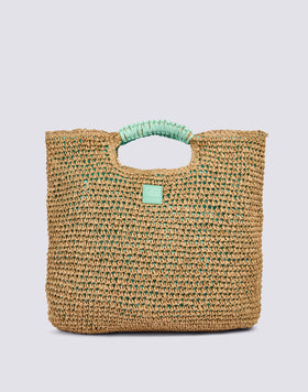 MAXI BAG IN WOVEN PAPER STRAW