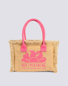 TOTE BAG CON EFFETTO STONE WASHED