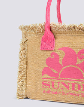 TOTE BAG CON EFFETTO STONE WASHED