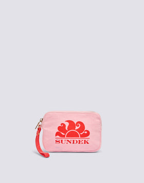 STONE WASHED EFFECT CLUTCH