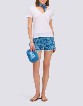 STONE WASHED EFFECT CLUTCH