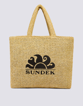 LARGE POLY RAFFIA BAG
