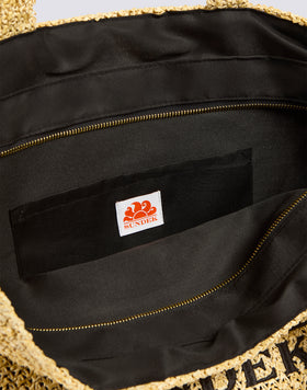 LARGE POLY RAFFIA BAG