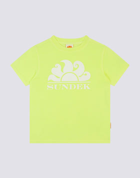 SHORT SLEEVE T-SHIRT IN OVERDYED COTTON