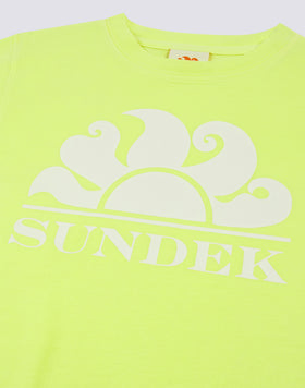 SHORT SLEEVE T-SHIRT IN OVERDYED COTTON