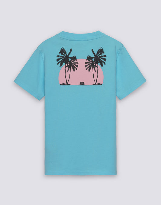 T-SHIRT ENFANT À MANCHES COURTES AVEC IMPRIMÉ TRIPPING PALM