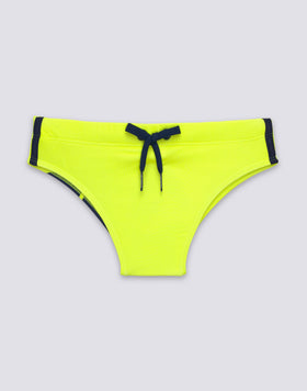 LEONARDO MINI SWIM TRUNKS WITH LOGO PRINT