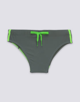 LEONARDO MINI SWIM TRUNKS WITH LOGO PRINT