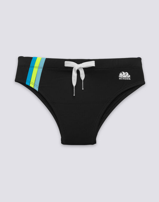 BOYS' TRICOLOUR SWIM SHORTS