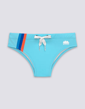 BOYS' TRICOLOUR SWIM SHORTS