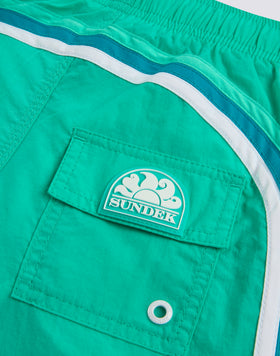 MAILLOT DE BAIN ENFANT COURT TAILLE ÉLASTIQUE CRINKLED