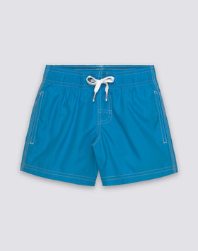 BOYS' SHORT SWIMSUIT WITH ELASTIC WAIST REPREVE®
