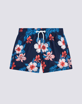 MAILLOT DE BAIN COURT REPREVE® À TAILLE ÉLASTIQUE AVEC IMPRIMÉ HEAVEN DREAM