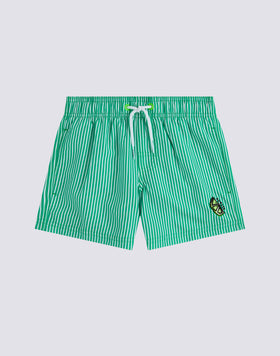 BAÑADOR CORTO CON CINTURA ELÁSTICA REPREVE® CON ESTAMPADO JUICY STRIPES