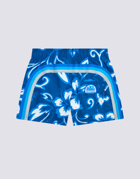 REPREVE® ELASTICATED WAIST SHORT SWIMSHORTS WITH SK23 PRINT