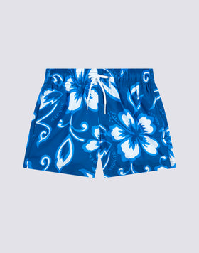 REPREVE® ELASTICATED WAIST SHORT SWIMSHORTS WITH SK23 PRINT