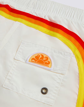 CHILDREN'S SWIM SHORTS WITH ELASTICATED WAIST ICONIC TAFFETA