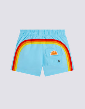 MAILLOT DE BAIN ENFANT COURT À TAILLE ÉLASTIQUE ICONIC TAFFETA