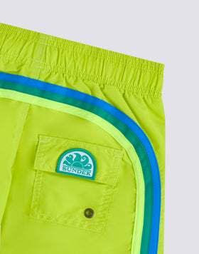 CHILDREN'S SWIM SHORTS WITH ELASTICATED WAIST ICONIC TAFFETA