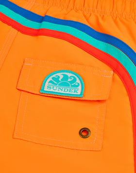 BAÑADOR NIÑO CORTO CON CINTURA ELÁSTICA ICONIC TAFFETA